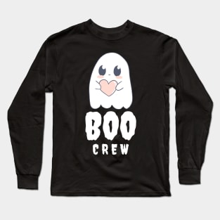 Little Cute Boo Crew Halloween Ghost Heart Long Sleeve T-Shirt